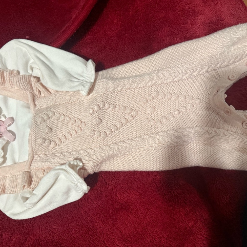 Janie and Jack White Baby Romper